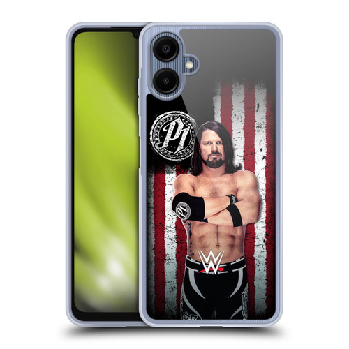 WWE American Flag Superstars AJ Styles Soft Gel Case for Samsung Galaxy A06 4G / 5G
