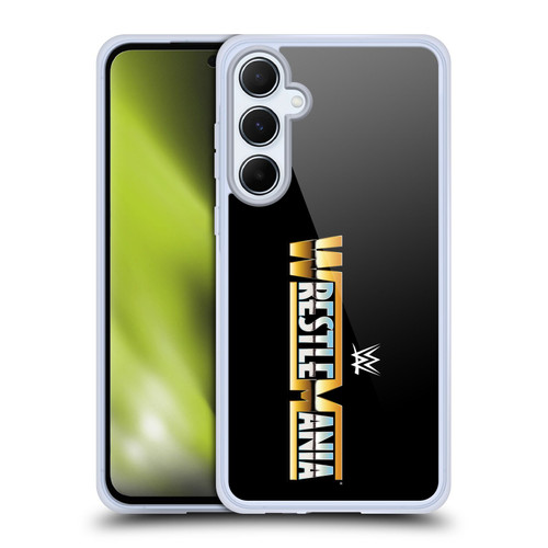 WWE TV Program Logo Wrestlemania Soft Gel Case for Samsung Galaxy A55 5G