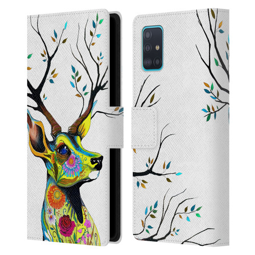 Pixie Cold Animals King Of The Forest Leather Book Wallet Case Cover For Samsung Galaxy A51 (2019)