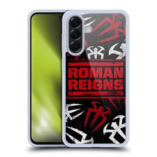 WWE Roman Reigns Logo Pattern Soft Gel Case for Samsung Galaxy A56 5G