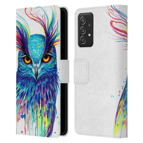 Pixie Cold Animals Into The Blue Leather Book Wallet Case Cover For Samsung Galaxy A52 / A52s / 5G (2021)