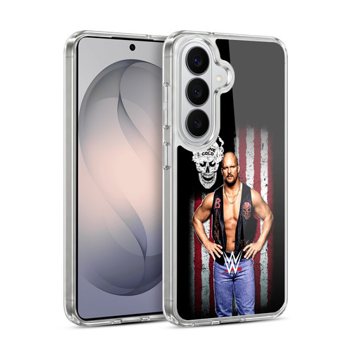 WWE American Flag Superstars Stone Cold Steve Austin Soft Gel Case for Samsung Galaxy S26