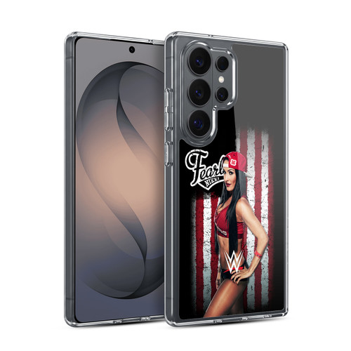 WWE American Flag Superstars Nikki Bella Soft Gel Case for Samsung Galaxy S26 Ultra