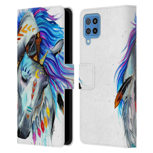 Pixie Cold Animals Spirit Leather Book Wallet Case Cover For Samsung Galaxy F22 (2021)