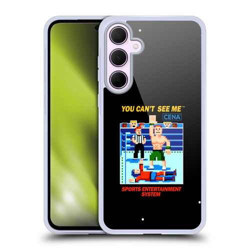 WWE 2017/18 Superstars John Cena 8-Bit Retro Soft Gel Case for Samsung Galaxy A35 5G
