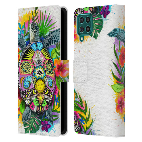 Pixie Cold Animals Turtle Life Leather Book Wallet Case Cover For Samsung Galaxy F62 (2021)