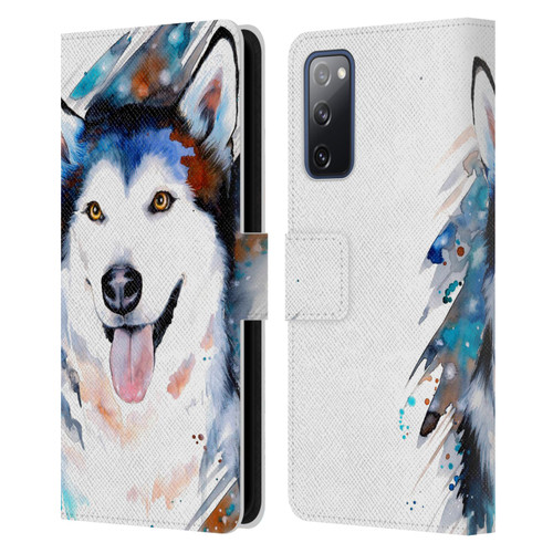 Pixie Cold Animals Husky Leather Book Wallet Case Cover For Samsung Galaxy S20 FE / 5G