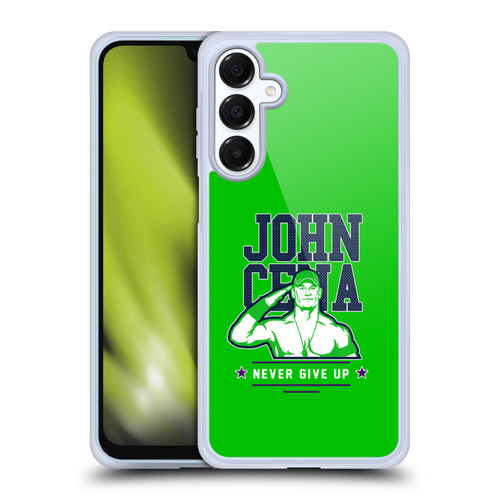 WWE Superstars 8 John Cena Never Give Up 2 Soft Gel Case for Samsung Galaxy A16 5G & MagSafe