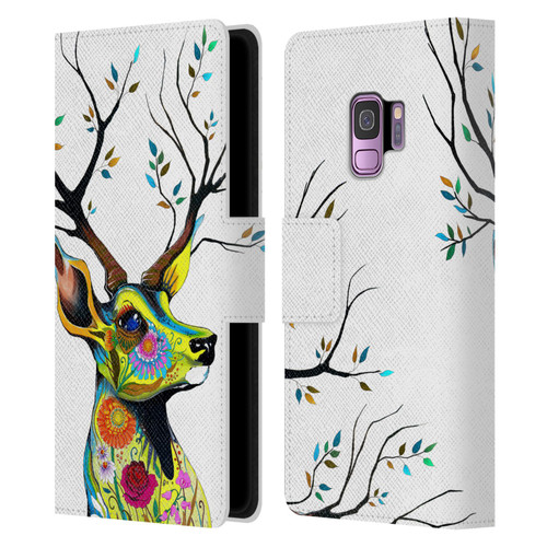 Pixie Cold Animals King Of The Forest Leather Book Wallet Case Cover For Samsung Galaxy S9