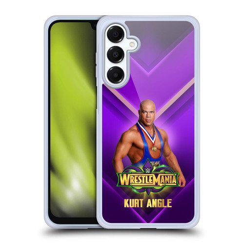 WWE Wrestlemania 34 Superstars Kurt Angle Soft Gel Case for Samsung Galaxy A16 5G & MagSafe
