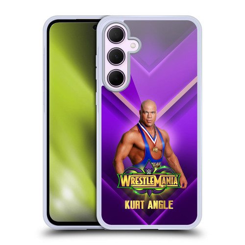 WWE Wrestlemania 34 Superstars Kurt Angle Soft Gel Case for Samsung Galaxy A35 5G