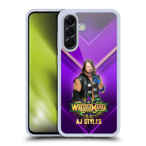 WWE Wrestlemania 34 Superstars AJ Styles Soft Gel Case for Samsung Galaxy A56 5G