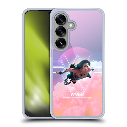 Wonder Woman 1984 80's Graphics Flying Soft Gel Case for Samsung Galaxy S25 & MagSafe