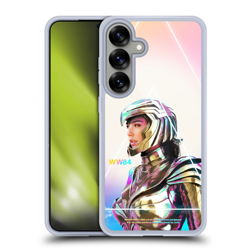Wonder Woman 1984 80's Graphics Golden Armour 3 Soft Gel Case for Samsung Galaxy S25+ & MagSafe