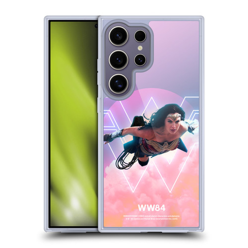 Wonder Woman 1984 80's Graphics Flying Soft Gel Case for Samsung Galaxy S25 Ultra & MagSafe