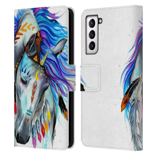 Pixie Cold Animals Spirit Leather Book Wallet Case Cover For Samsung Galaxy S21 5G