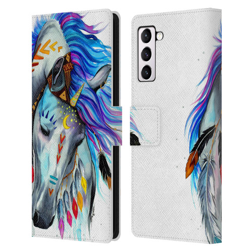 Pixie Cold Animals Spirit Leather Book Wallet Case Cover For Samsung Galaxy S21+ 5G