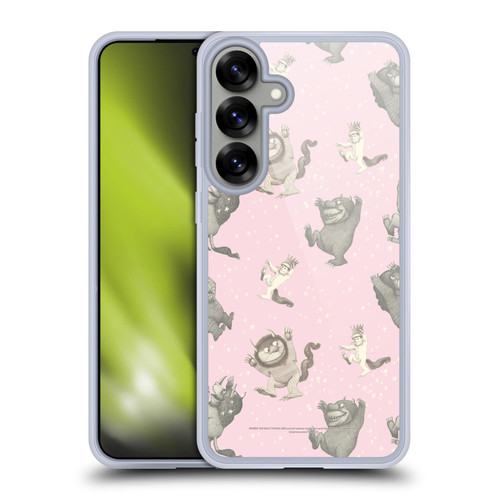 Where the Wild Things Are Literary Graphics Pink Pattern Soft Gel Case for Samsung Galaxy S25+ & MagSafe