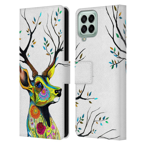 Pixie Cold Animals King Of The Forest Leather Book Wallet Case Cover For Samsung Galaxy M33 (2022)