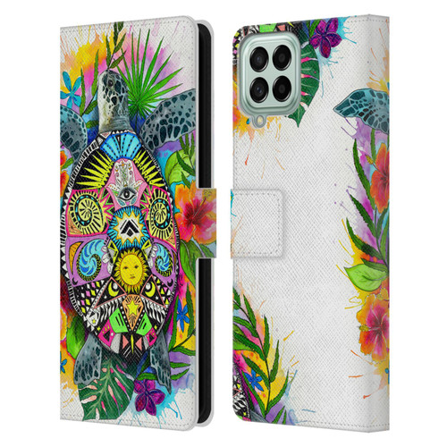 Pixie Cold Animals Turtle Life Leather Book Wallet Case Cover For Samsung Galaxy M33 (2022)