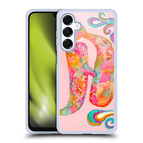 Wyanne Nature Portraits II Pink Whales Soft Gel Case for Samsung Galaxy A16 5G & MagSafe
