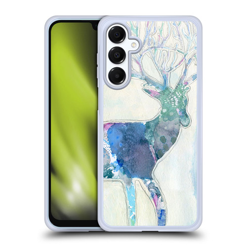 Wyanne Nature Portraits II Watercolour Blue Deer Soft Gel Case for Samsung Galaxy A16 5G & MagSafe