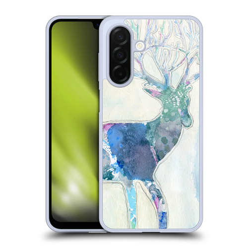 Wyanne Nature Portraits II Watercolour Blue Deer Soft Gel Case for Samsung Galaxy A26 5G