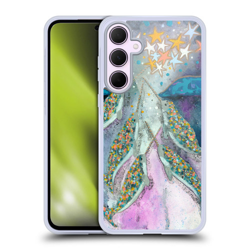 Wyanne Nature Portraits II Stargazer Celebration Narwhals Soft Gel Case for Samsung Galaxy A35 5G