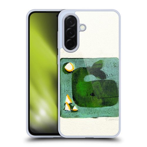 Wyanne Nature Portraits II Green Whale Monoprint Soft Gel Case for Samsung Galaxy A36 5G