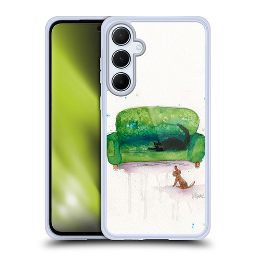 Wyanne Nature Portraits II Couch Cat and Dog Soft Gel Case for Samsung Galaxy A55 5G