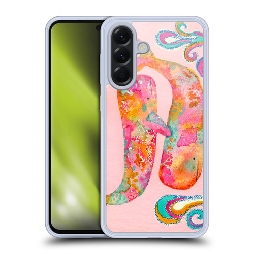 Wyanne Nature Portraits II Pink Whales Soft Gel Case for Samsung Galaxy A56 5G