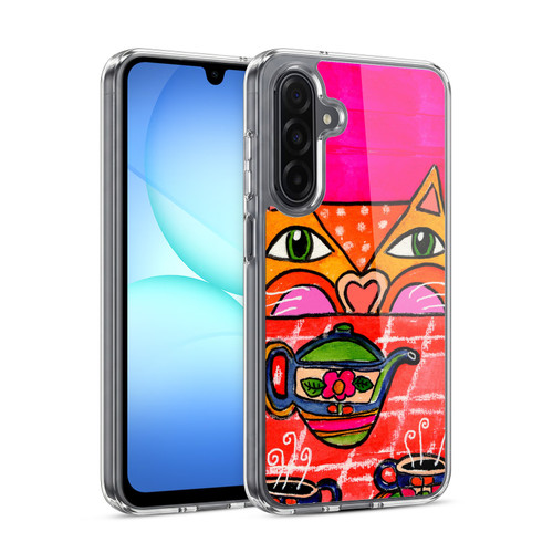 Wyanne Cat Uninvited Guest For Tea Soft Gel Case for Samsung Galaxy A17 4G / 5G