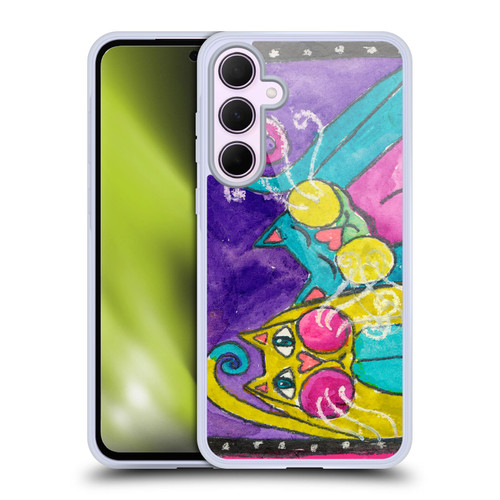 Wyanne Cat A Couple Of Funky Cats Soft Gel Case for Samsung Galaxy A35 5G