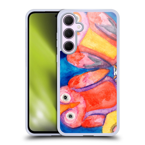 Wyanne Birds Pair of Owls Soft Gel Case for Samsung Galaxy A35 5G