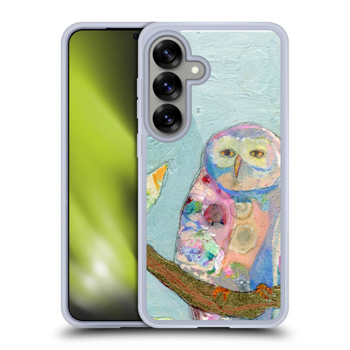 Wyanne Owl Watercolour Art Soft Gel Case for Samsung Galaxy S25 & MagSafe