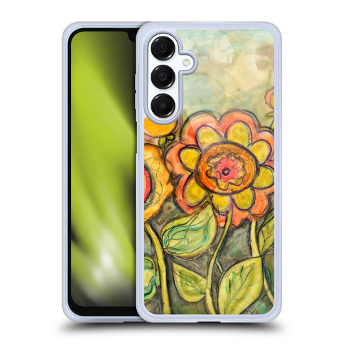 Wyanne Nature Orange and Yellow Flowers Soft Gel Case for Samsung Galaxy A16 5G & MagSafe