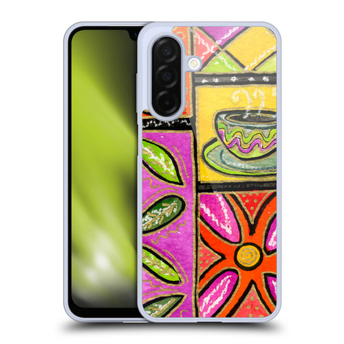 Wyanne Nature Happy Coffee & Flowers Soft Gel Case for Samsung Galaxy A26 5G