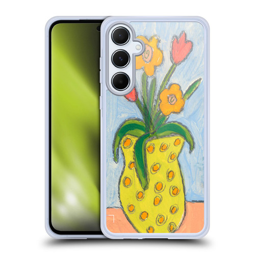 Wyanne Nature Little Vase Of Flowers Soft Gel Case for Samsung Galaxy A55 5G