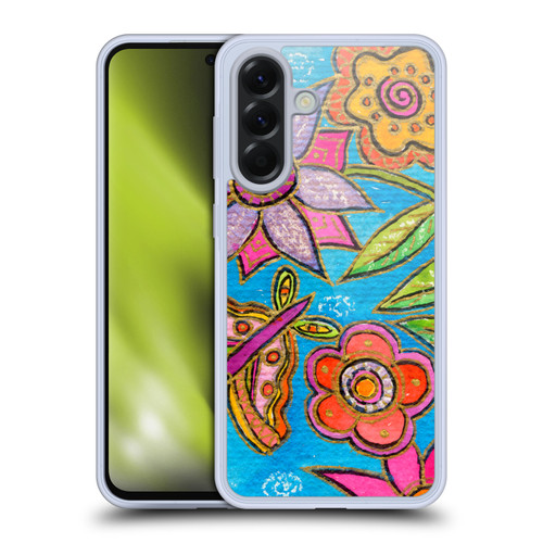 Wyanne Nature Funky Flowers And Butterfly Soft Gel Case for Samsung Galaxy A56 5G