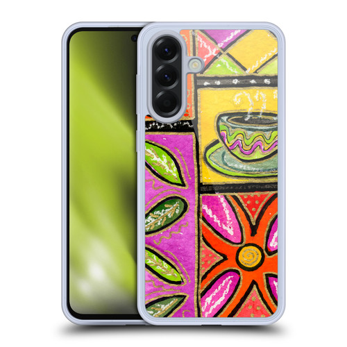 Wyanne Nature Happy Coffee & Flowers Soft Gel Case for Samsung Galaxy A56 5G