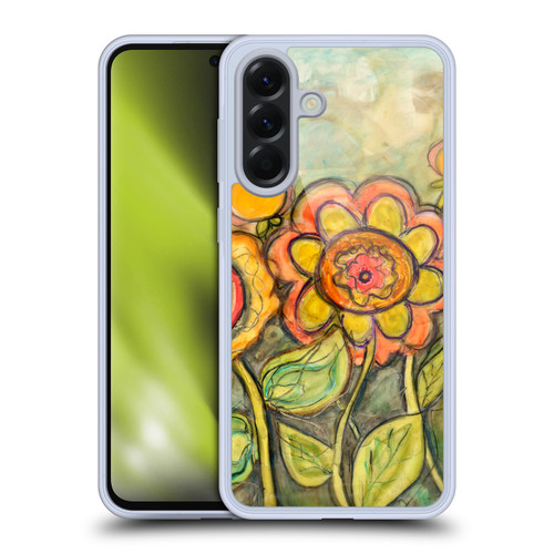 Wyanne Nature Orange and Yellow Flowers Soft Gel Case for Samsung Galaxy A56 5G