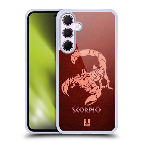 Head Case Designs Zodiac Signs Scorpio Soft Gel Case for Samsung Galaxy A35 5G