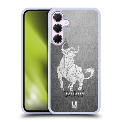 Head Case Designs Zodiac Signs Taurus Soft Gel Case for Samsung Galaxy A35 5G