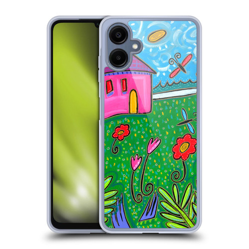 Wyanne Nature 2 Pink House Green Garden Soft Gel Case for Samsung Galaxy A06 4G / 5G