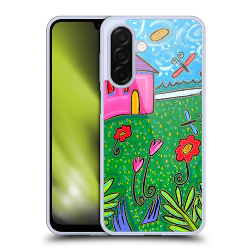 Wyanne Nature 2 Pink House Green Garden Soft Gel Case for Samsung Galaxy A26 5G