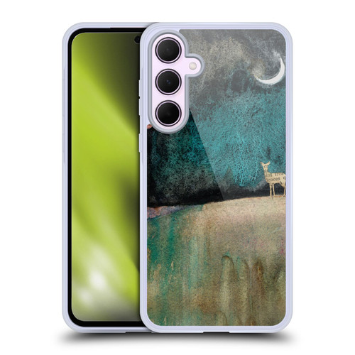 Wyanne Nature 2 Deer and Moon Soft Gel Case for Samsung Galaxy A35 5G