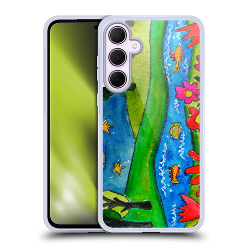Wyanne Nature 2 Summer Lake At Midnight Soft Gel Case for Samsung Galaxy A35 5G