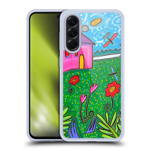 Wyanne Nature 2 Pink House Green Garden Soft Gel Case for Samsung Galaxy A56 5G