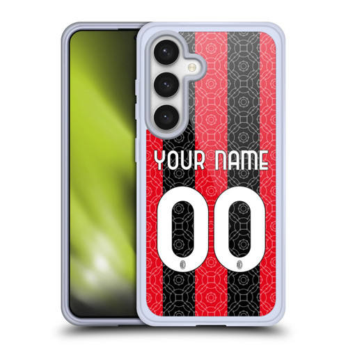 Custom Customised Personalised AC Milan 2020/21 Kit Home Soft Gel Case for Samsung Galaxy S24 5G & MagSafe