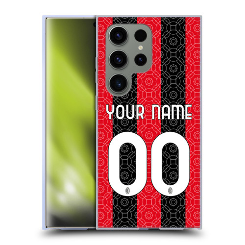 Custom Customised Personalised AC Milan 2020/21 Kit Home Soft Gel Case for Samsung Galaxy S24 Ultra 5G & MagSafe